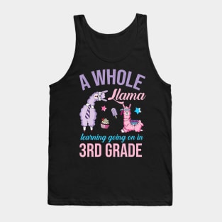 A whole llama learning going on in Third Grade Gift Lover Tank Top